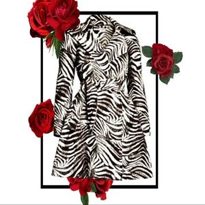 LANVIN For H&M 2010 Zebra Printed Trench Coat